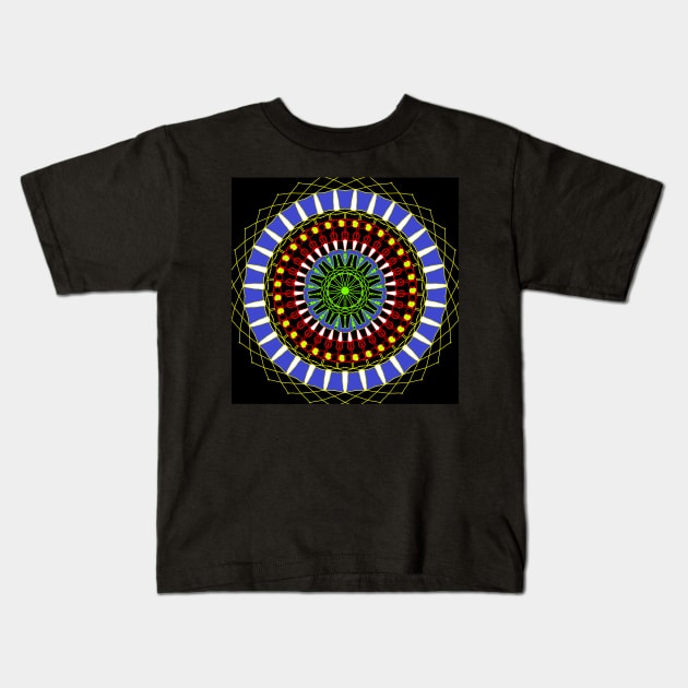 Rosette 11 - Pattern Kids T-Shirt by Marcel1966